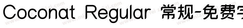 Coconat Regular 常规字体转换